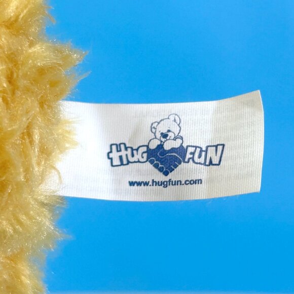 Hug Fun Tan Teddy‎ Bear Lovey 13" Plush Stuffed Animal Toy - Picture 4 of 5
